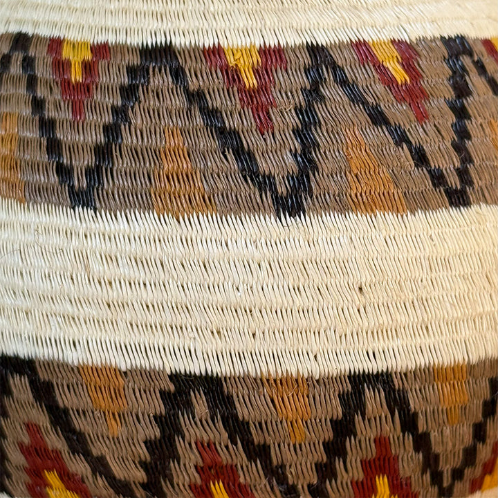 Zigzag Chevron Woven Basket