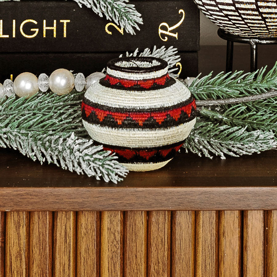 Crimson Crest Bands Mini Basket