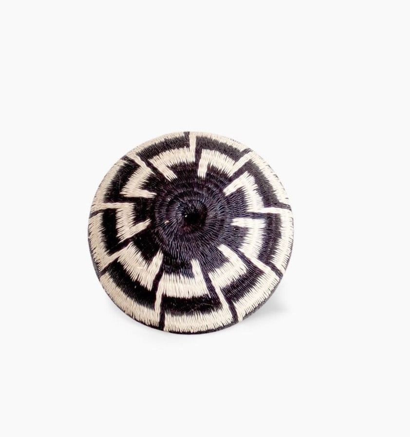 Black & Natural Mini Woven Art