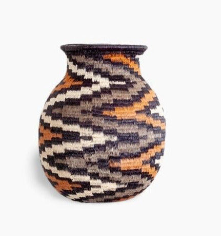 Ember Glint Spiral Basket