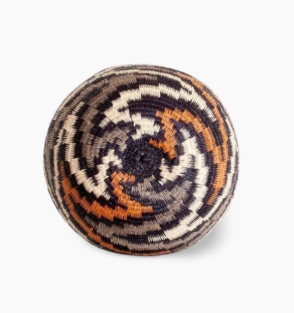 Ember Glint Spiral Basket