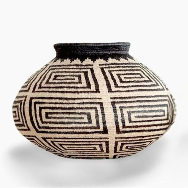 Geometric Crossroads Basket