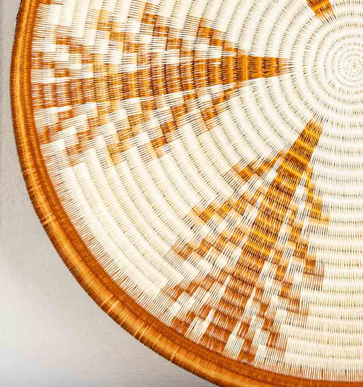 Palmburst Woven Decorative Plate