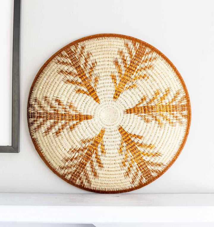 Palmburst Woven Decorative Plate