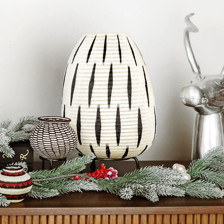 Scratched Woven Decorative Basket