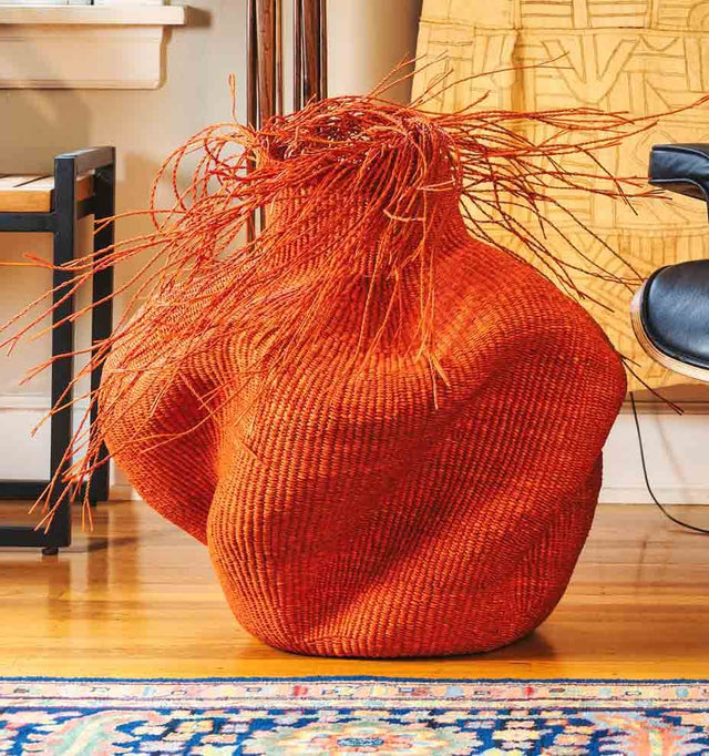 Hairy Red Wavy Basket