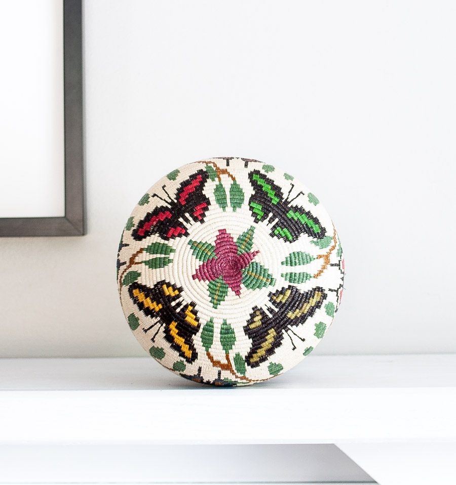 Butterflies Woven Basket