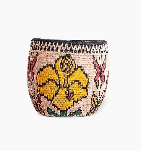 Floral Flight Open Bowl Basket