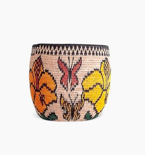 Floral Flight Open Bowl Basket