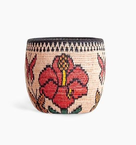 Floral Flight Open Bowl Basket