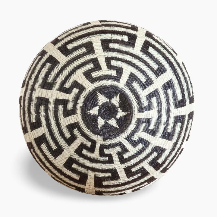 Labyrinth Lines Classic Woven Basket