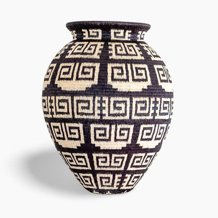 Modern Keys Woven Basket