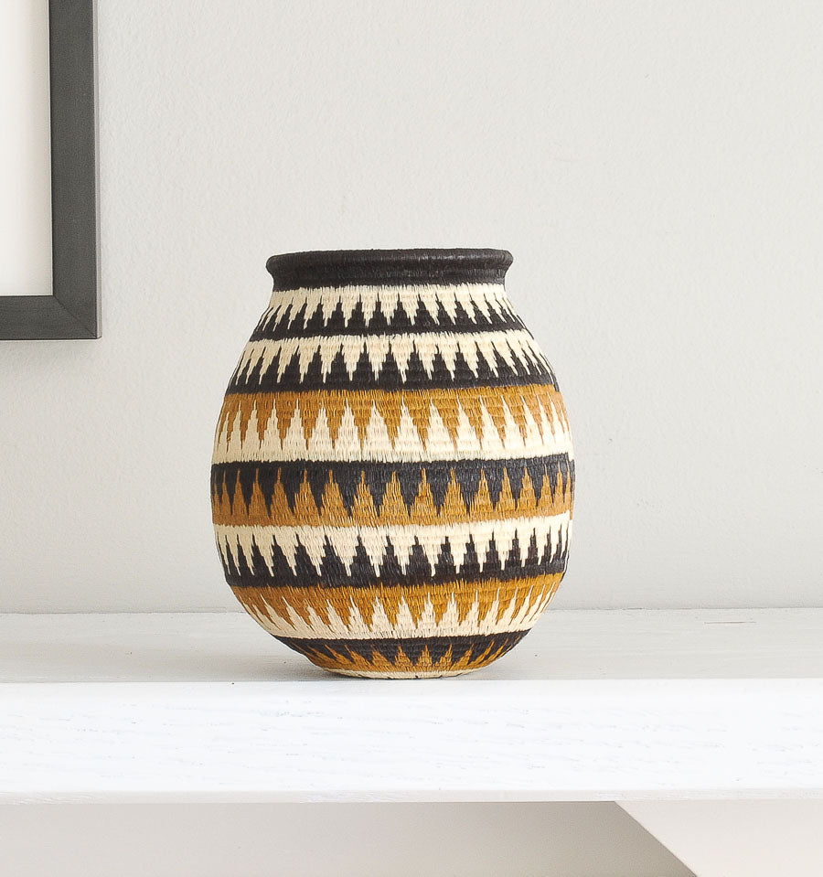 Triangles Woven Basket