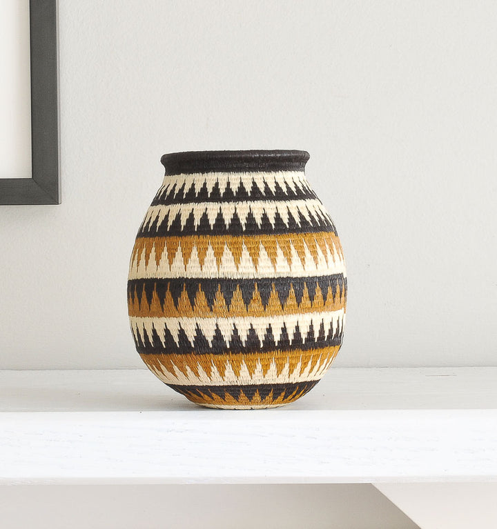 Triangles Woven Basket