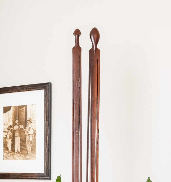 Cocobolo Carved Guardian Figurines