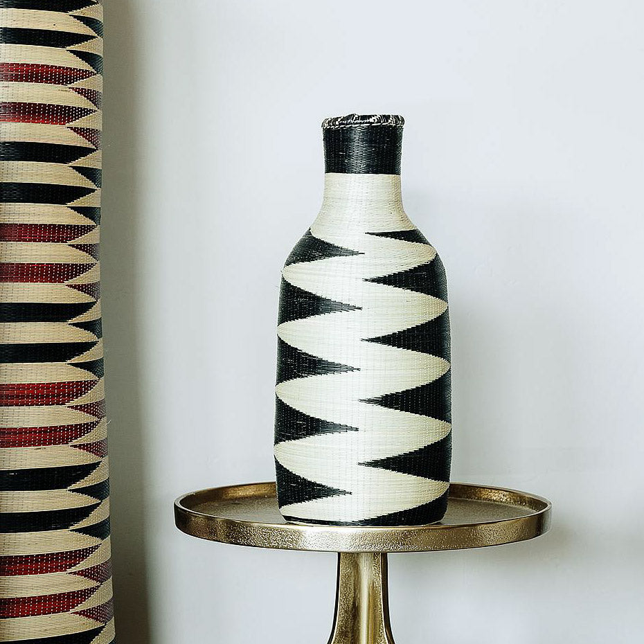 Ebony Zigzag Vase