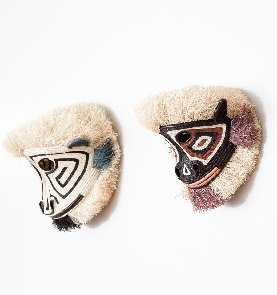 Elder Monkey Woven Animal Mask