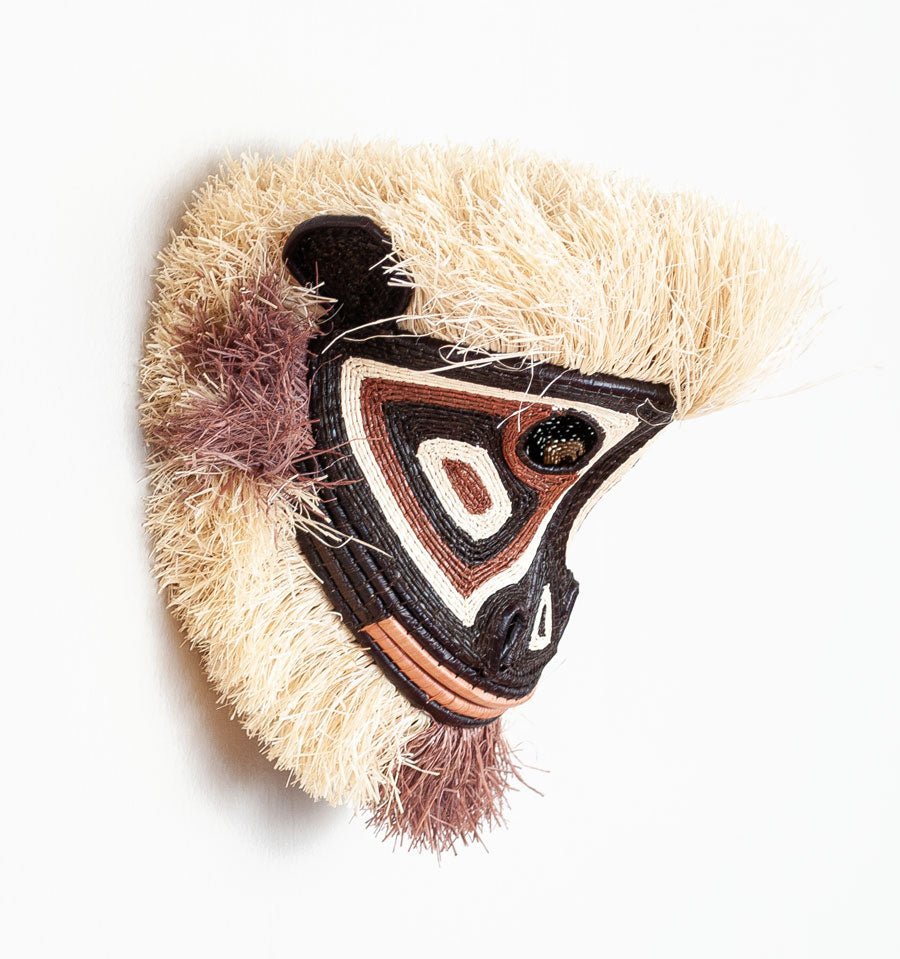 Elder Monkey Woven Animal Mask