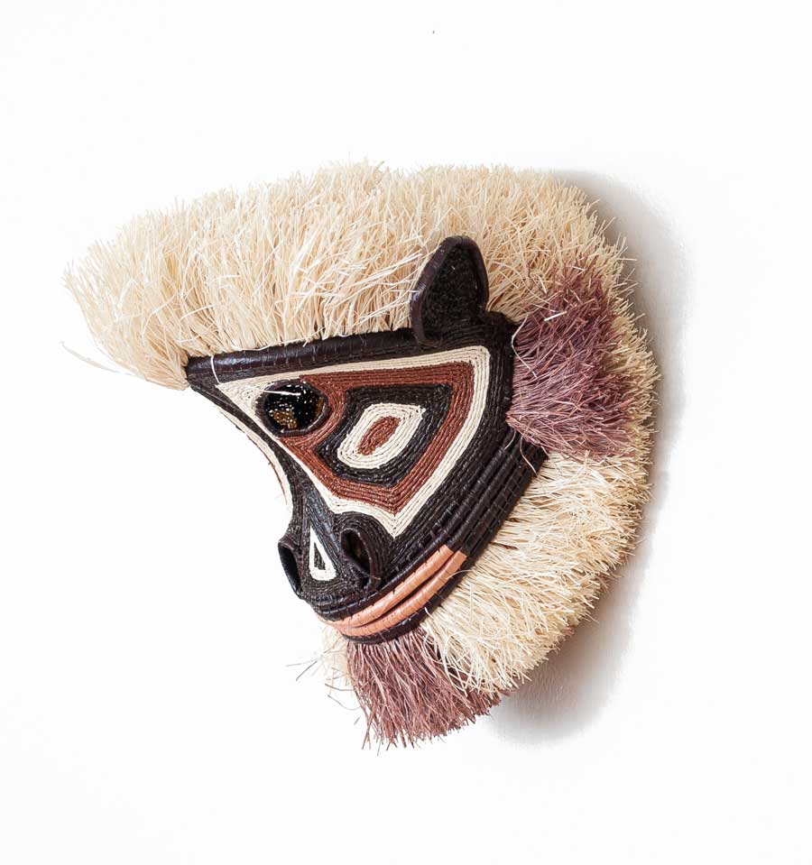 Elder Monkey Woven Animal Mask