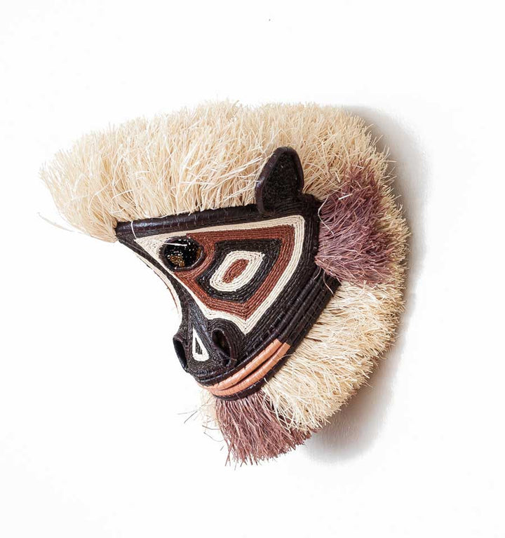 Elder Monkey Woven Animal Mask