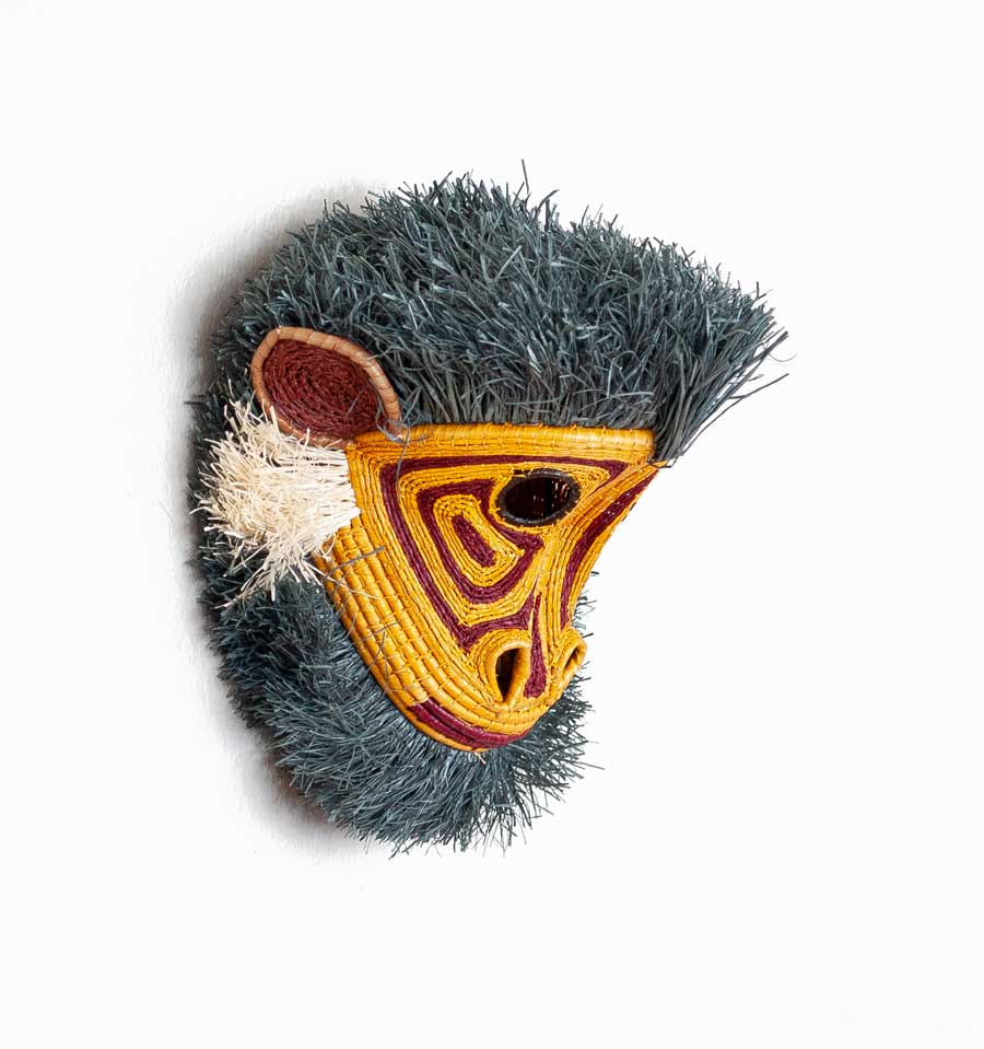 Trickster Monkey Woven Animal Mask