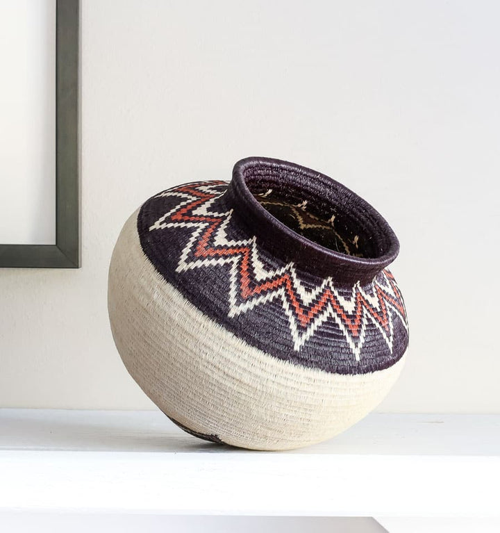 Flamed Woven Basket