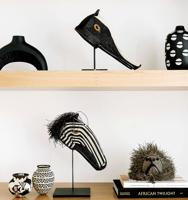 “Guardian of the Forest Floor” — Woven Anteater Mask by Erenia Cabrera