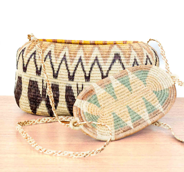 Golden Peaks Wounaan Basket Purse