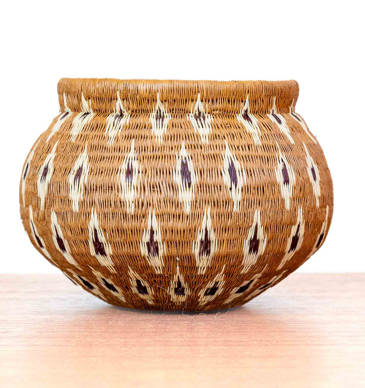 Flame Pattern Wounaan Basket