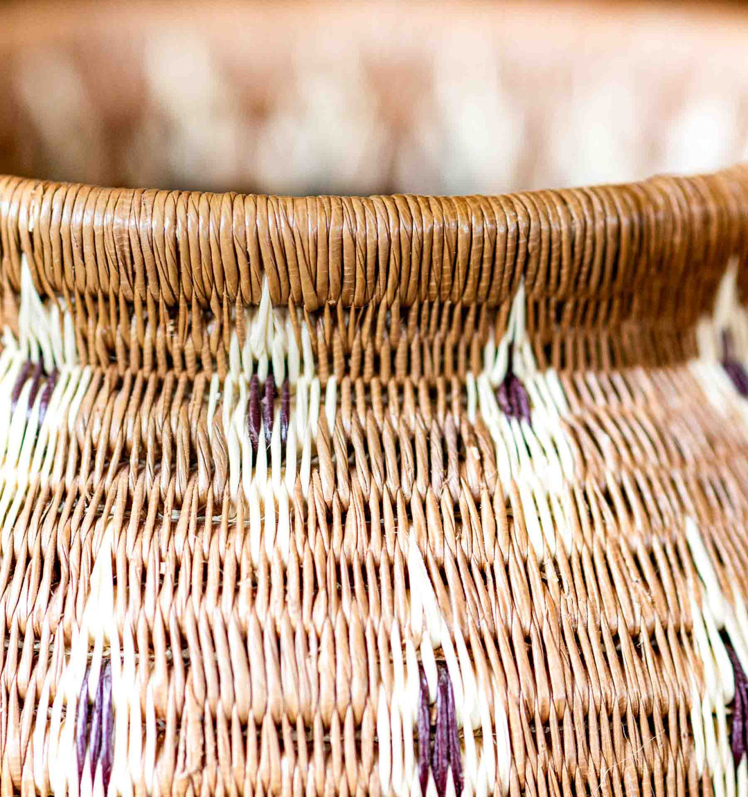 Flame Pattern Wounaan Basket