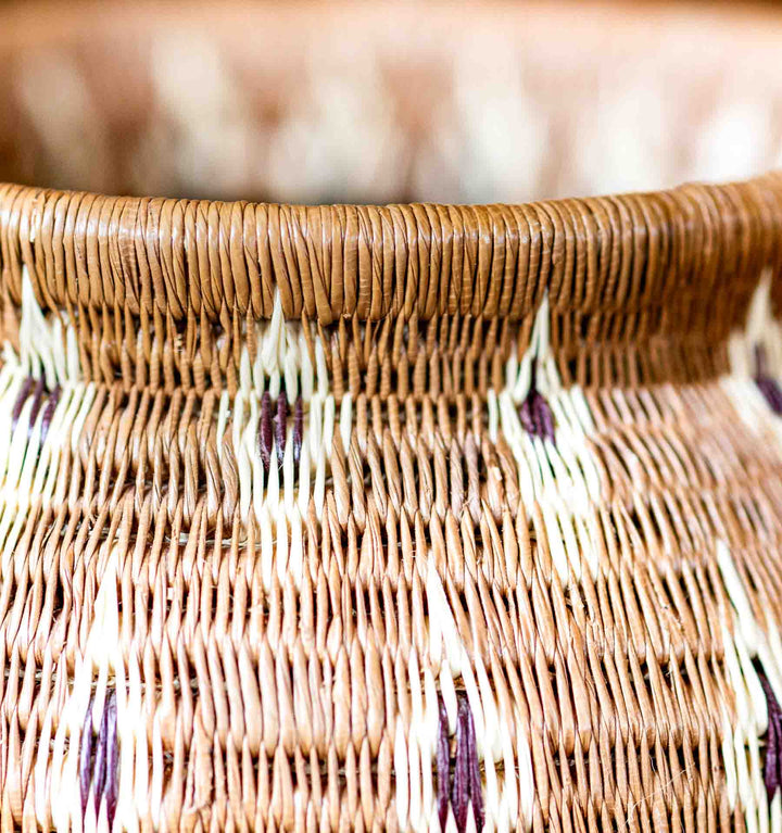 Flame Pattern Wounaan Basket