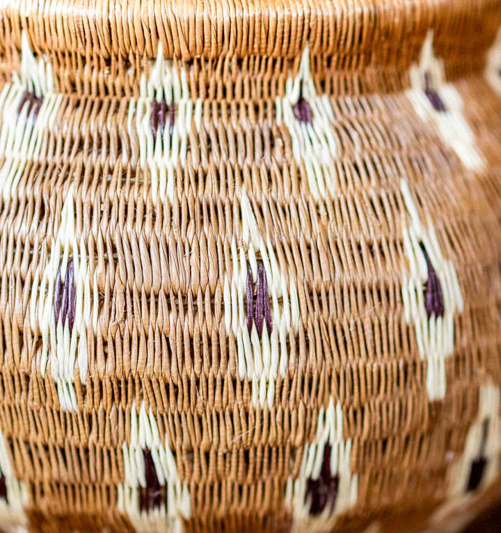 Flame Pattern Wounaan Basket